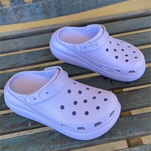 Crocs Platform Clogs 9M/11W  Lavender Purple Slip-On Comfortable Unisex Footwear